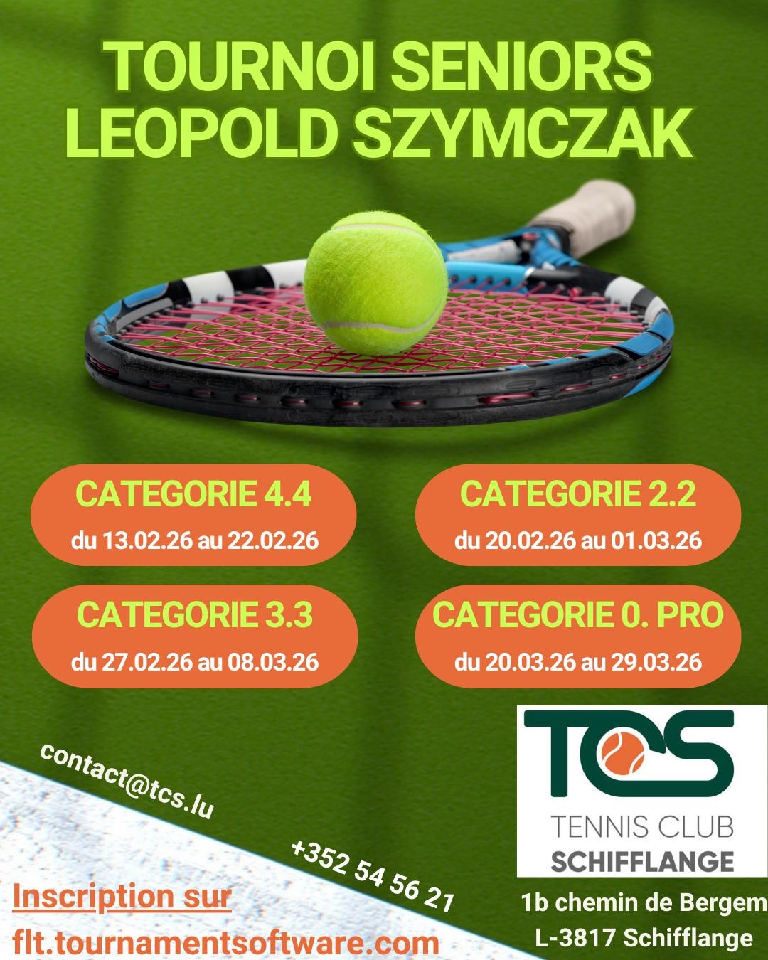 Actualite - Tournoi Seniors Leopold Szymczak